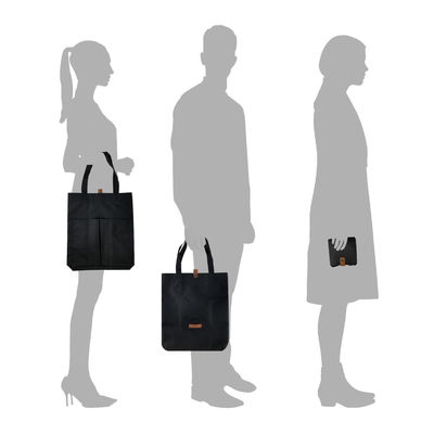 Lona amigável Tote Bags Lightweight With Zipper de Eco