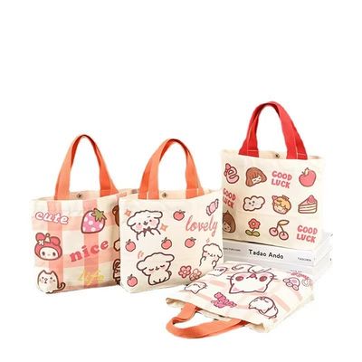 Qualidade  Cotton Material Eco Canvas Bags Repeatedly Used Travel Convenient Shopping fábrica