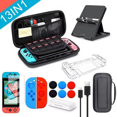 12 em 1 estojo para o interruptor de Nintendo com os 20 cartuchos de jogos Shell Travel Carrying Case Pouch dura protetora