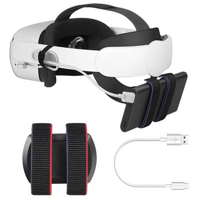 Suporte traseiro ajustável da fixação do banco do poder da correia da bateria para o suporte da bateria do MÓBIL da procura 2 de Oculus para os auriculares VR da procura 2
