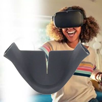 2022 o suporte o mais novo do apoio dos auriculares do coxim VR da tampa da proteção da almofada da pinça nasal do silicone do preto da chegada para o jogo de acessórios da procura de Oculus