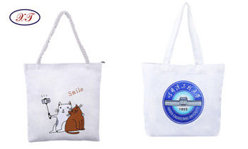 Saco da praia da compra do algodão dos sacos de compras da mulher das malas a tiracolo de High Capacity Canvas do fabricante