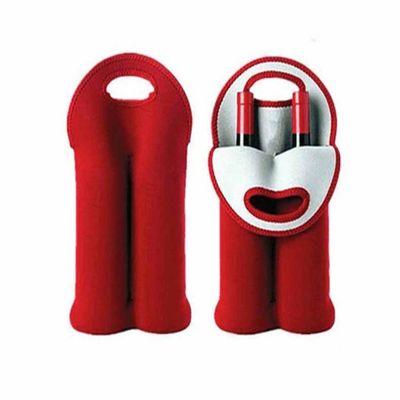 Da cerveja portátil das garrafas do tamanho saco refrigerando personalizado da Vinho-garrafa do refrigerador do saco do congelador da garrafa de vinho do neopreno do portador do suporte 1/2