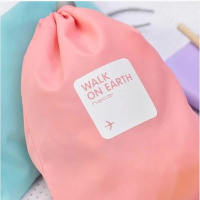 bolso feito sob encomenda impermeável da tampa protetora contra poeira dos sacos de cordão do poliéster da tela da beleza amigável relativa à promoção do eco para o presente de pano