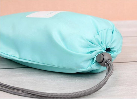 bolso feito sob encomenda impermeável da tampa protetora contra poeira dos sacos de cordão do poliéster da tela da beleza amigável relativa à promoção do eco para o presente de pano