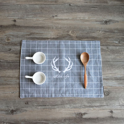 Da sarja do algodão da cozinha toalha 100% de chá relativa à promoção Eco amigável