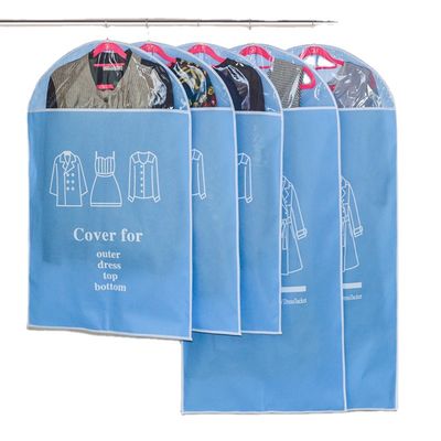 Sacos plásticos superiores não tecidos dobráveis da tinturaria do zíper do saco do armazenamento do vestuário