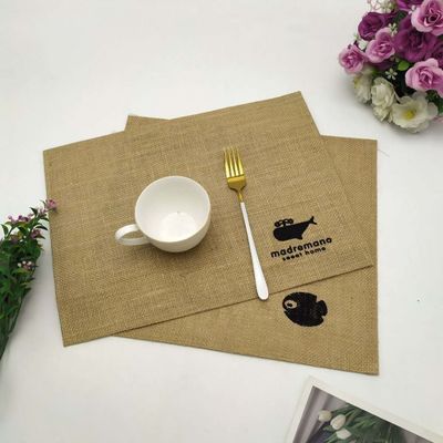 Toalha de chá reusável impermeável da juta de serapilheira do chá do café das ferramentas e dos utensílios da cozinha do ODM