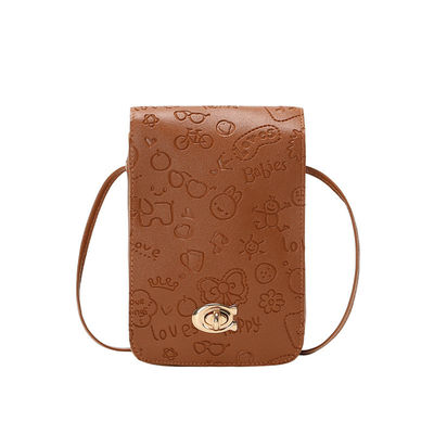 As mulheres telefonam à cruz - sacos portáteis de couro do malote do cartão da bolsa da moeda do plutônio Mini Shoulder Messenger Bag Travel do saco para o transporte de cadáveres para carteiras das meninas