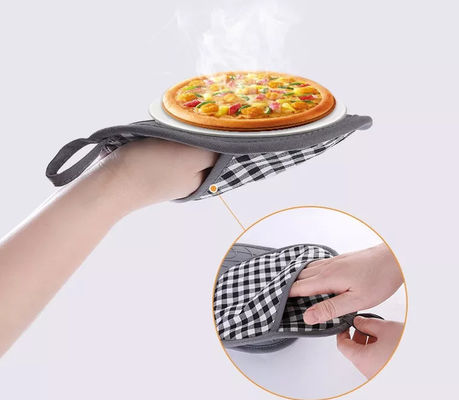 Micro-ondas quente Oven Glove do algodão do gel de silicone das ferramentas e dos utensílios da cozinha da proteção