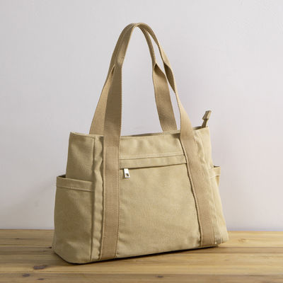 Da bolsa ocasional do ombro das senhoras de saco de compras da lona das mulheres da forma capacidade reusável Tote Bag Eco-amigável grande