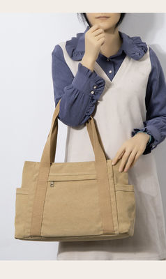 Da bolsa ocasional do ombro das senhoras de saco de compras da lona das mulheres da forma capacidade reusável Tote Bag Eco-amigável grande