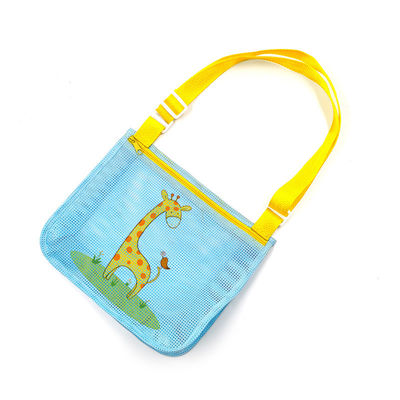 As crianças lixam afastado Mesh Bag Kids Toys Storage bonito portátil ensacam o grande saco nadador da praia