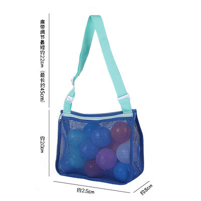 As crianças lixam afastado Mesh Bag Kids Toys Storage bonito portátil ensacam o grande saco nadador da praia