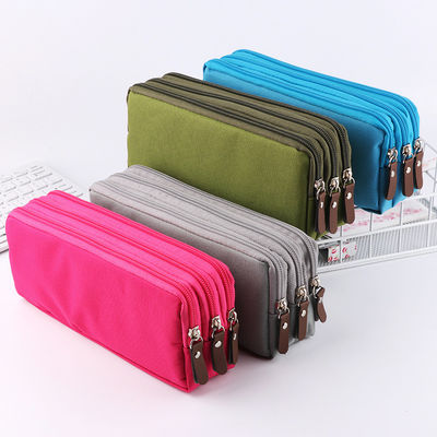 Os estudantes do saco de Pen Case Supplies Pencil Storage da escola da caixa de lápis da grande capacidade escrevem caixas Pen Box Pouch Stationery grande