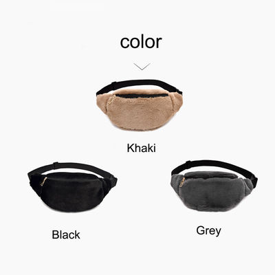 O quadril de Bum Bag Female Travel Bum do inverno do saco da cintura da pele do coelho do falso do preço de fábrica inventa o saco ocasional da caixa do malote do telefone