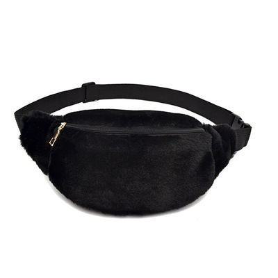 O quadril de Bum Bag Female Travel Bum do inverno do saco da cintura da pele do coelho do falso do preço de fábrica inventa o saco ocasional da caixa do malote do telefone