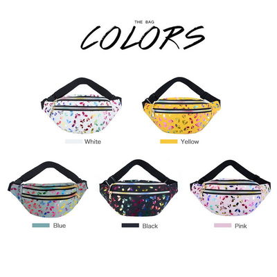 Bolsa do malote do telefone celular do festival do saco de 2022 correias impressas dos desenhos animados de Fanny Pack Colorful Travel Kids das mulheres do saco da cintura