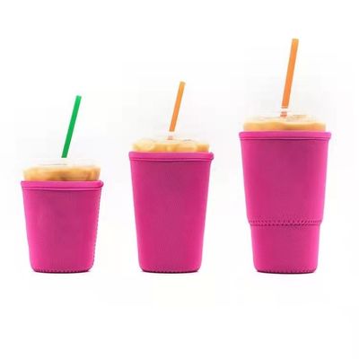 Suporte contínuo Anti-quente reusável da tampa da garrafa da luva do copo do suporte de garrafa RTS do copo da secadora de roupa das luvas do copo do neopreno do preço de fábrica