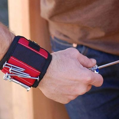 O eletricista forte portátil Wrist Tool Belt do punho 2021 magnético parafusa o bracelete do armazenamento dos bocados de broca dos pregos para a ferramenta do reparo