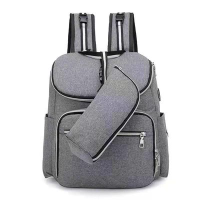 Carregador infantil de Mami Mummy Bag With USB da trouxa do tecido do bebê 2 In1