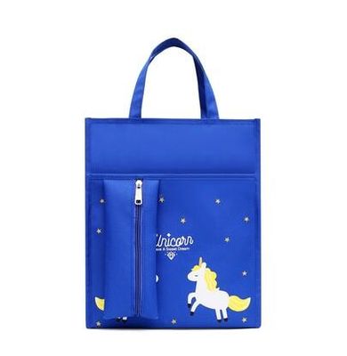 O curso dos estudantes do preço de fábrica ensaca fontes de escola impermeáveis do escritório do Schoolbag da grande capacidade de Pencilbag da bolsa da lona A4