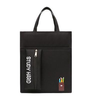 O curso dos estudantes do preço de fábrica ensaca fontes de escola impermeáveis do escritório do Schoolbag da grande capacidade de Pencilbag da bolsa da lona A4