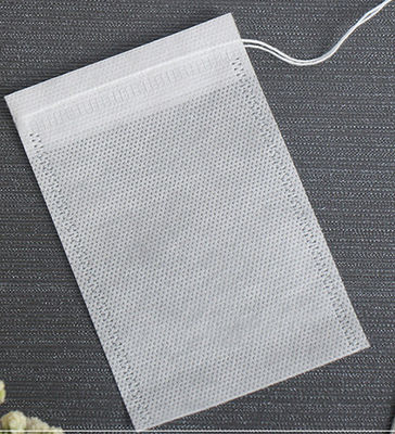 Vazio não tecido descartável personalizado dos PP    Saco de Herb Loose do bolso do filtro de café do saquinho de chá com cordão