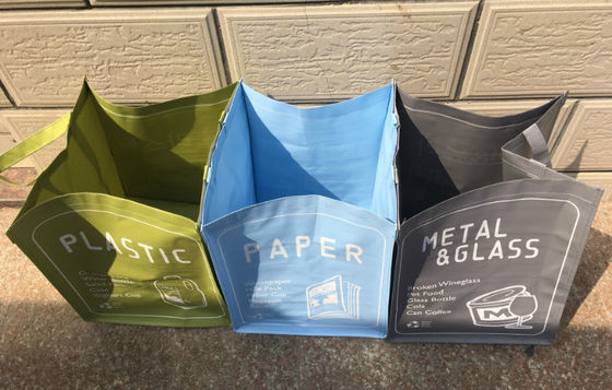 Classificação da especialização na produção de lixo que classifica sacos, sacos tecidos, um bom ajudante para proteger o ambiente,