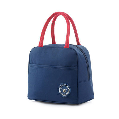 Saco mais fresco isolado cor-de-rosa feito sob encomenda do almoço com serviço do oem para a escola