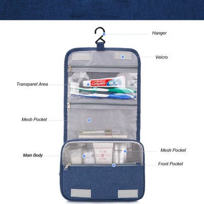 Do saco impermeável da composição do zíper o caso cosmético da beleza do saco compõe o malote da lavagem do curso do armazenamento de Toiletry Bag Kits do organizador