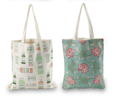 Lona Tote Bags Cotton And Hemp Tote Shopper Bag da forma do OEM