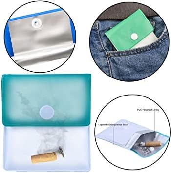 Cigarro Ash Pouch Compact Fireproof Odorless do PVC do OEM EVA Pocket Ashtray Portable