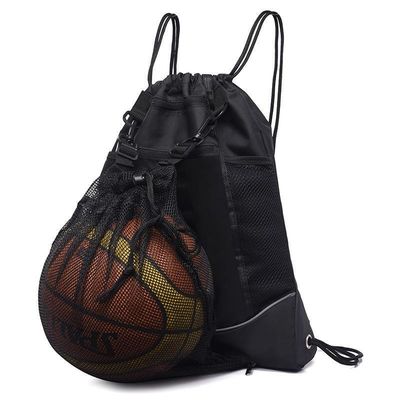 O multi saco de cordão funcional de Oxford ostenta o basquetebol exterior da trouxa
