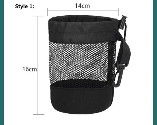 Bola de tênis do golfe do armazenamento de Mesh Pocket Net Pouch For do saco de cordão dos esportes do poliéster