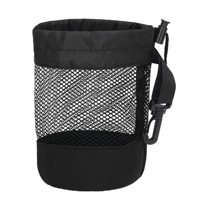 Bola de tênis do golfe do armazenamento de Mesh Pocket Net Pouch For do saco de cordão dos esportes do poliéster
