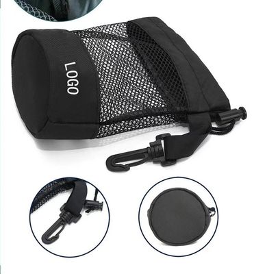 Bola de tênis do golfe do armazenamento de Mesh Pocket Net Pouch For do saco de cordão dos esportes do poliéster