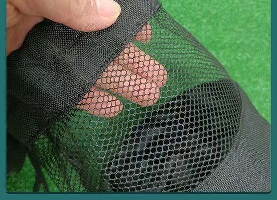 Bola de tênis do golfe do armazenamento de Mesh Pocket Net Pouch For do saco de cordão dos esportes do poliéster