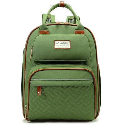 Logo Mommy Baby Diaper Bag feito sob encomenda molhado impermeável com cama em mudança