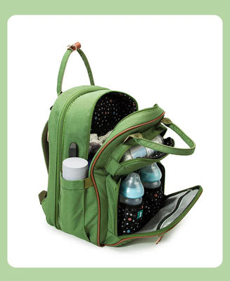 Logo Mommy Baby Diaper Bag feito sob encomenda molhado impermeável com cama em mudança