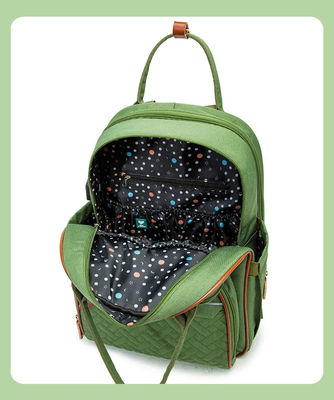 Logo Mommy Baby Diaper Bag feito sob encomenda molhado impermeável com cama em mudança