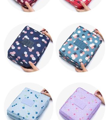 Organizador cosmético Waterproof dos arti'culos de tocador das mulheres do saco do curso Multifunction exterior