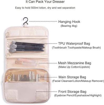 As grandes mulheres de Oxford viajam organizador cosmético Dopp Kit Hanging do saco