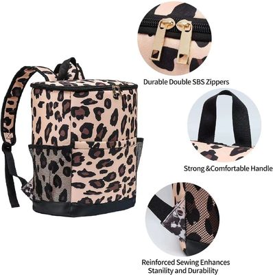 Entrega impermeável isolada lona do alimento do saco do piquenique da trouxa mais fresca do leopardo