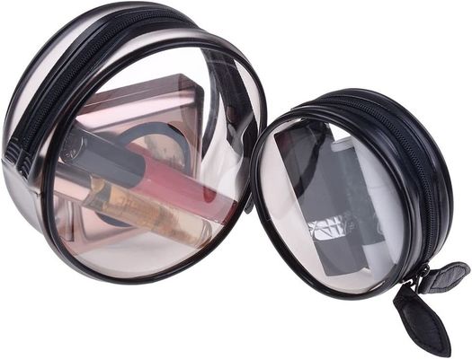 O cosmético do PVC do curso ensaca as mulheres impermeáveis e o saco claro transparente durável da composição