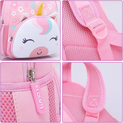 lancheira impermeável Carry Bag For Kids do Schoolbag animal do neopreno dos desenhos animados 3D