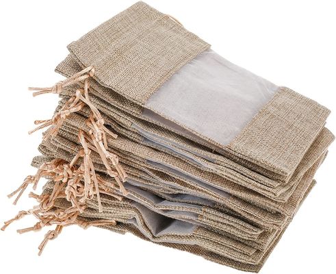 A serapilheira completa do saco de Organza do saco de serapilheira ensaca sacos do presente com cordão, para amostras cosméticas Mesh Pouch dos favores de banquete de casamento