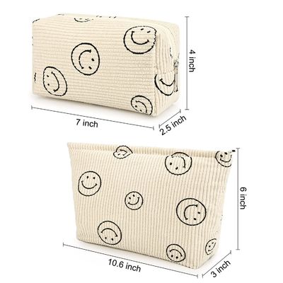 Organizador cosmético Cute Makeup Bag do saco do arti'culo de tocador do curso da lona da capacidade do saco qualidade à prova de choque do saco da composição da grande