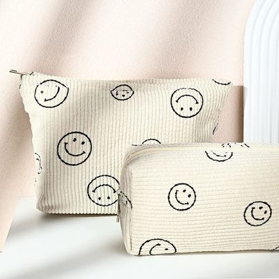 Organizador cosmético Cute Makeup Bag do saco do arti'culo de tocador do curso da lona da capacidade do saco qualidade à prova de choque do saco da composição da grande
