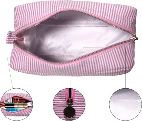 malote cosmético do curso do saco do projeto durável de pouco peso do punho - grande saco do arti'culo de tocador de Bag Zipper Purse do organizador da composição